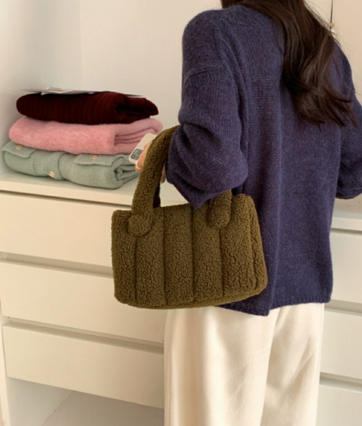 TROUVAILLE東大門㊣代購女士新款推薦真品人氣休閑25秋冬手提包TROUVAILLE手提包圖色2