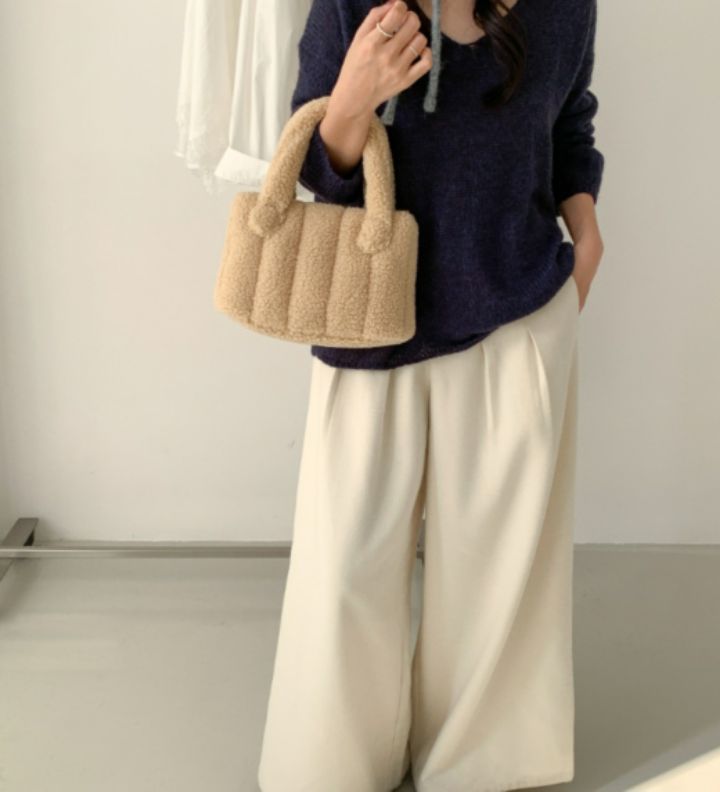 TROUVAILLE東大門㊣代購女士新款推薦真品人氣休閑25秋冬手提包TROUVAILLE手提包圖色3