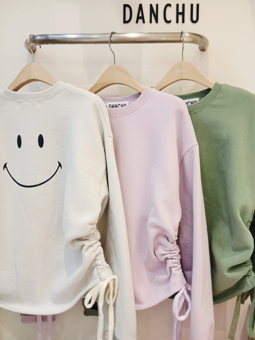 DANCHU東大門㊣直郵女士新款時尚熱賣25秋冬長袖T恤加絨抓絨DANCHU長袖T恤