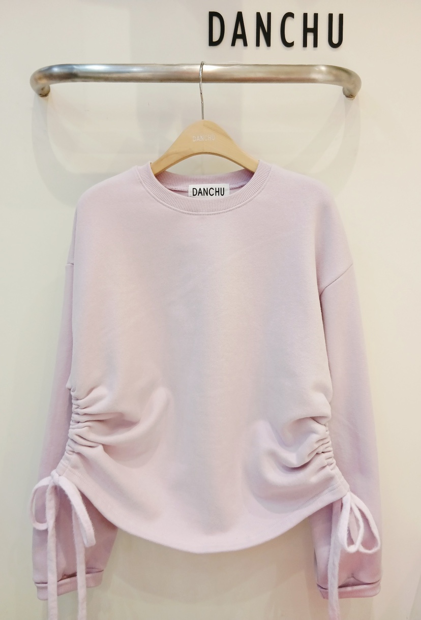 DANCHU東大門㊣直郵女士新款時尚熱賣25秋冬長袖T恤加絨抓絨DANCHU長袖T恤圖色2