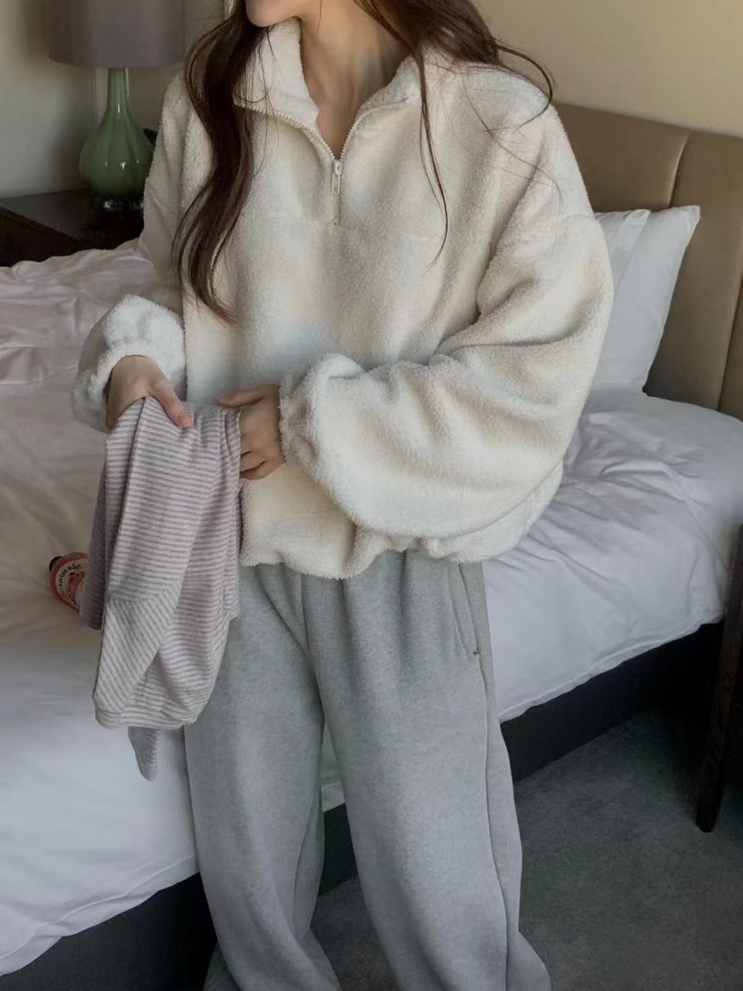 PROPER 프로퍼東大門㊣代購女士新品職業休閑25秋冬熱賣衛衣PROPER 프로퍼衛衣圖色1