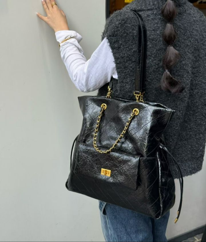 TROUVAILLE東大門㊣實拍女裝新品人氣熱賣職業時尚雙肩背包TROUVAILLE雙肩背包