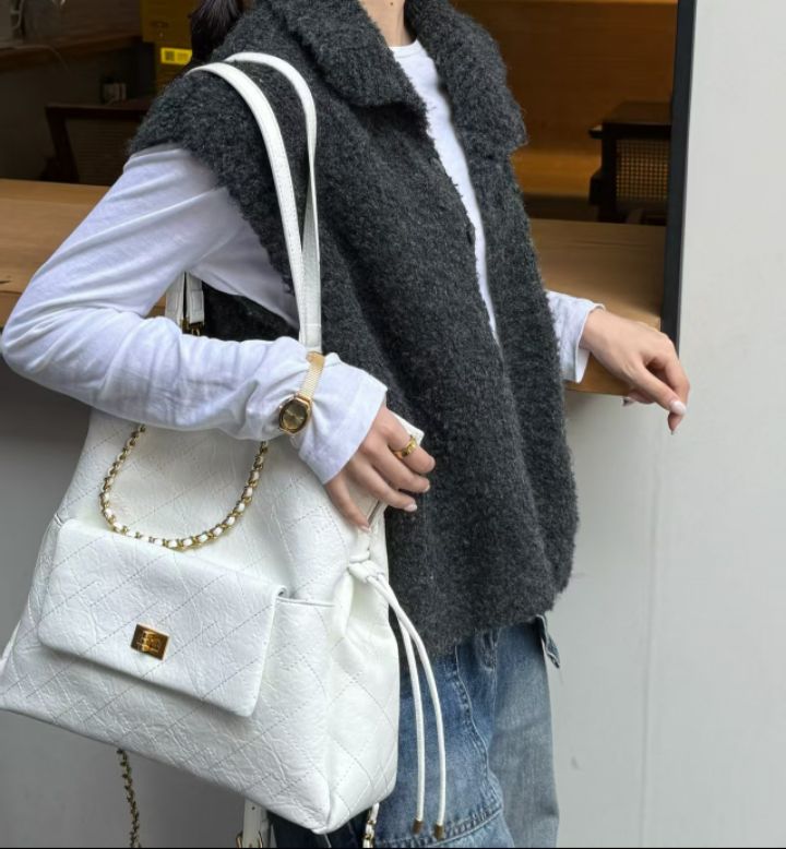 TROUVAILLE東大門㊣實拍女裝新品人氣熱賣職業時尚雙肩背包TROUVAILLE雙肩背包