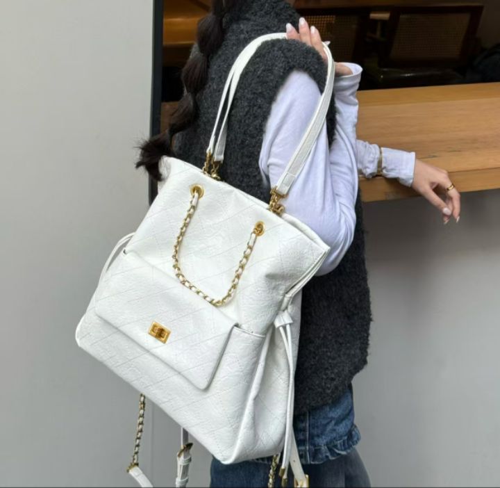 TROUVAILLE東大門㊣實拍女裝新品人氣熱賣職業時尚雙肩背包TROUVAILLE雙肩背包