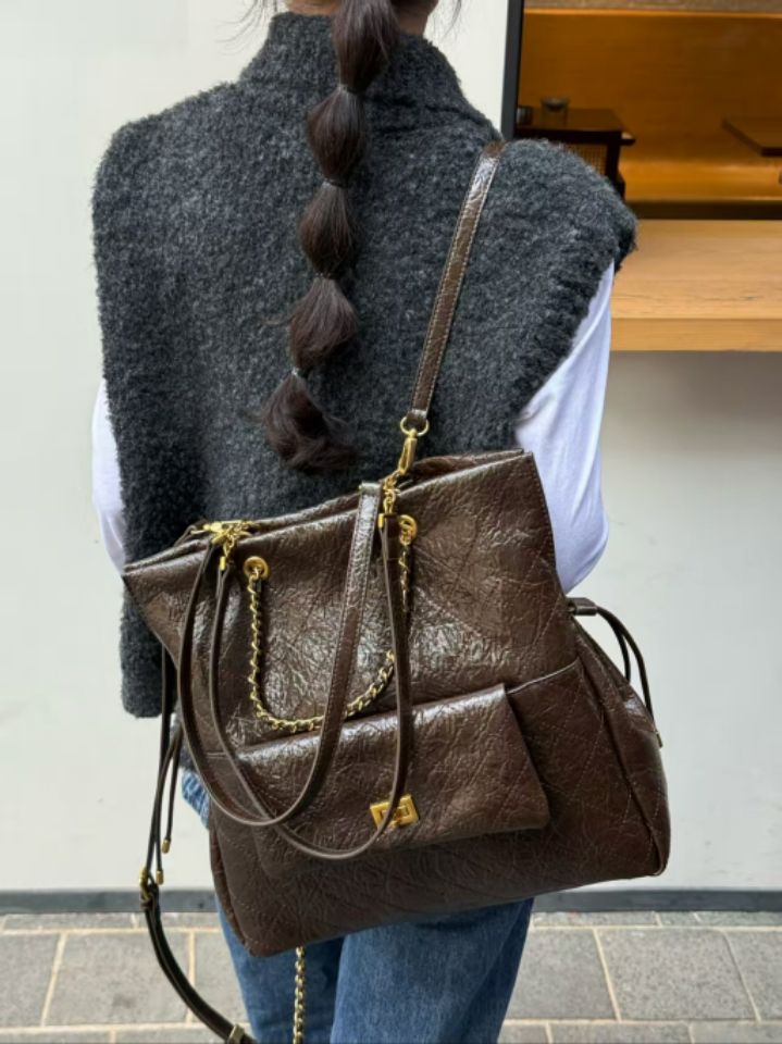 TROUVAILLE東大門㊣實拍女裝新品人氣熱賣職業時尚雙肩背包TROUVAILLE雙肩背包圖色3