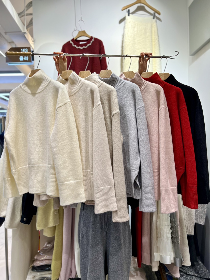 OLA韓國代購㊣女裝新款時尚職業真品熱賣休閑人氣25秋冬針織衫mellor/OLA針織衫