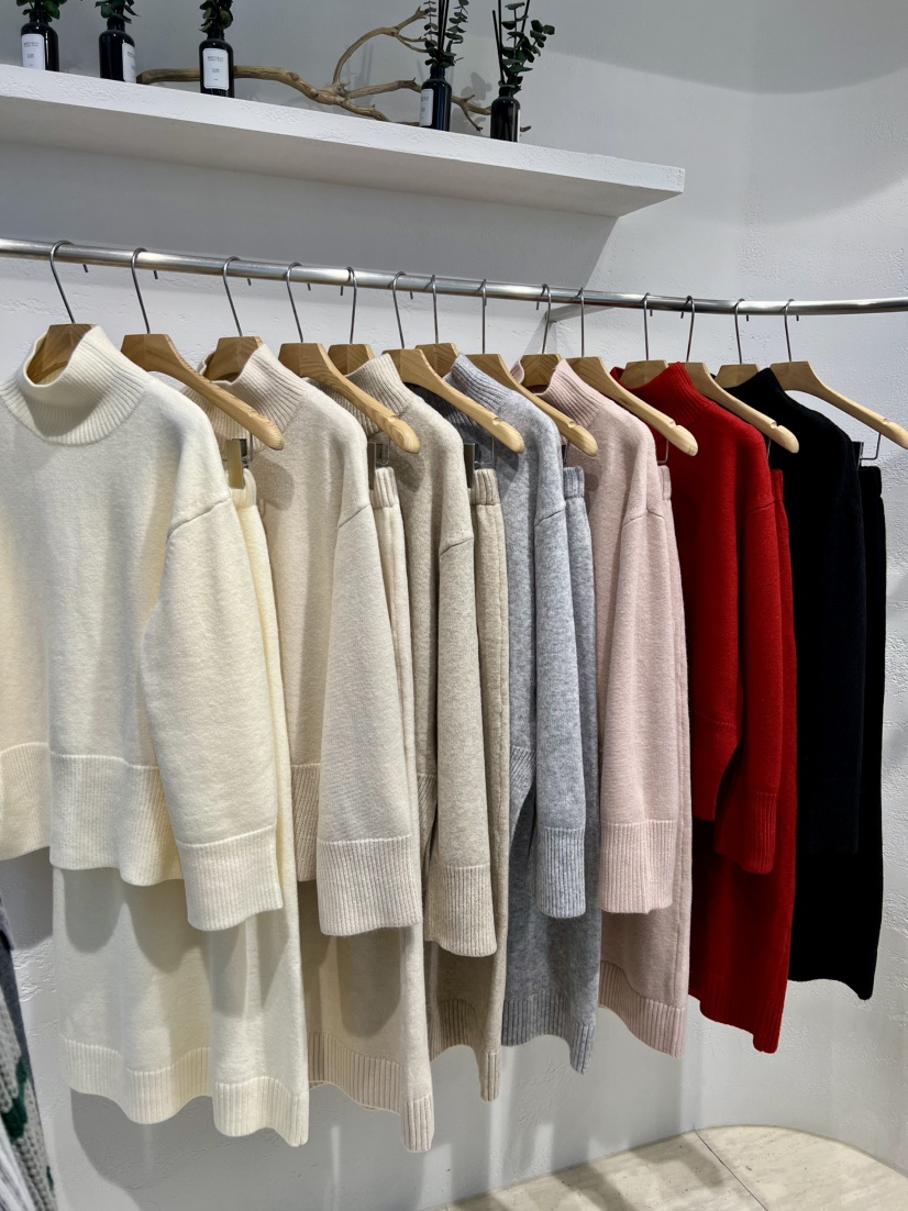 OLA韓國代購㊣女裝新款時尚職業真品熱賣休閑人氣25秋冬針織衫mellor/OLA針織衫