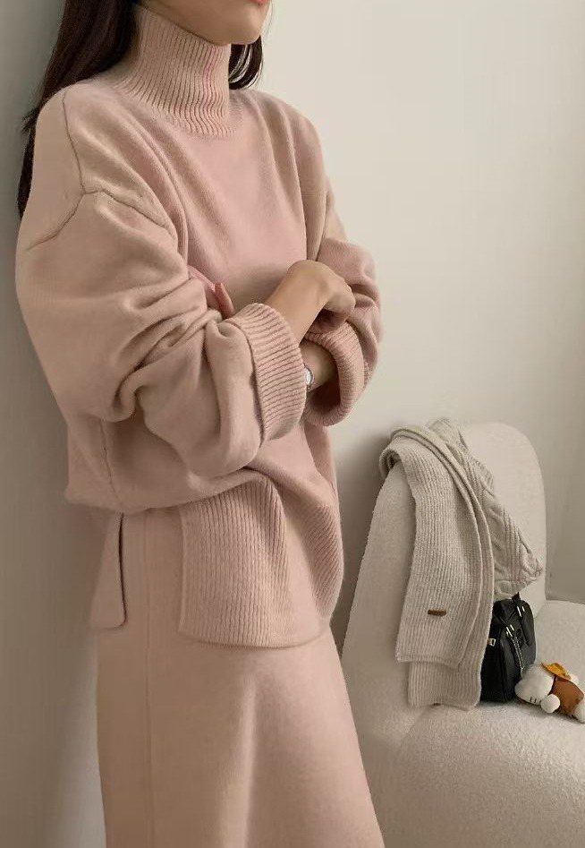 OLA韓國代購㊣女裝新款時尚職業真品熱賣休閑人氣25秋冬針織衫mellor/OLA針織衫