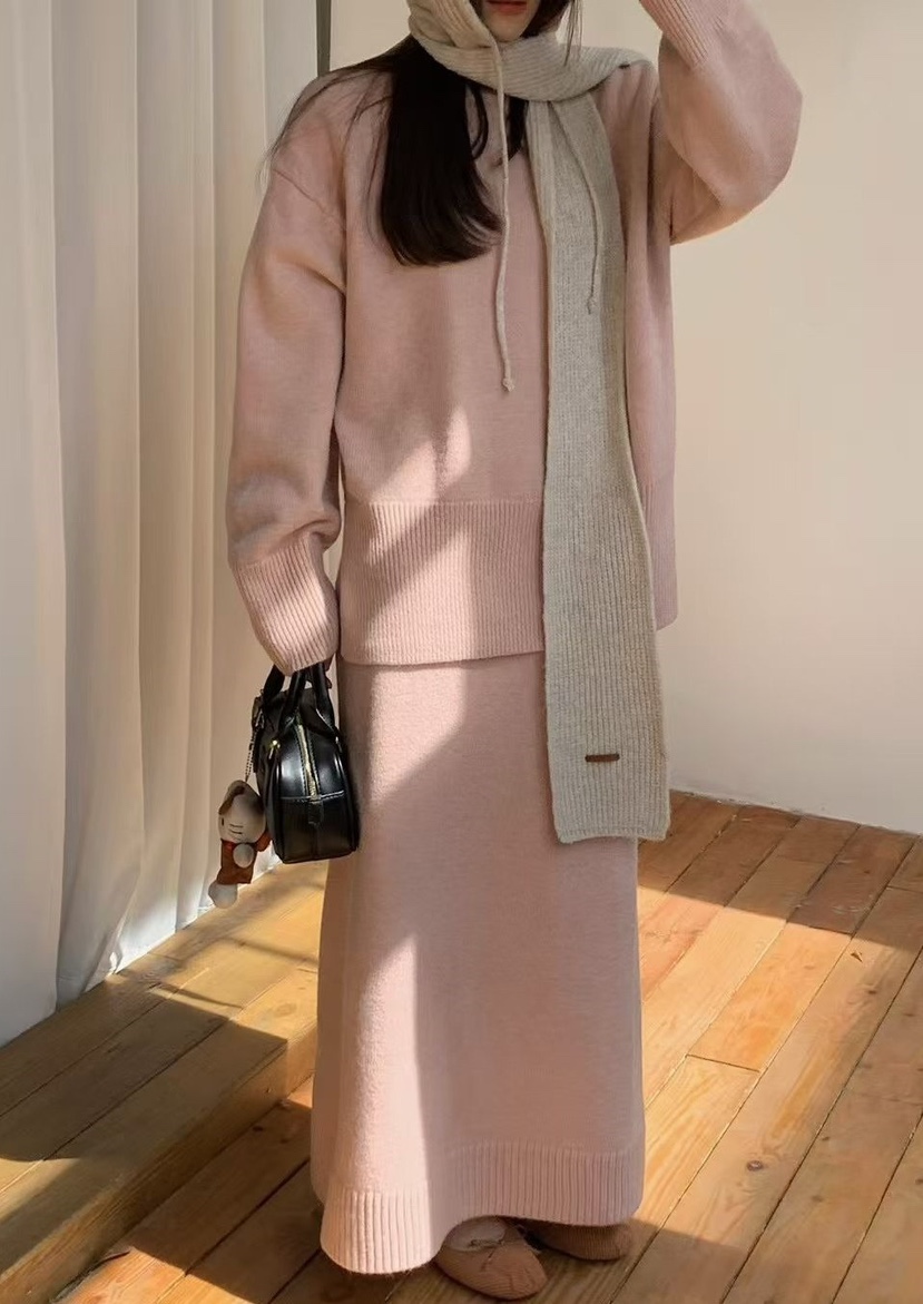 OLA韓國代購㊣女裝新款時尚職業真品熱賣休閑人氣25秋冬針織衫mellor/OLA針織衫