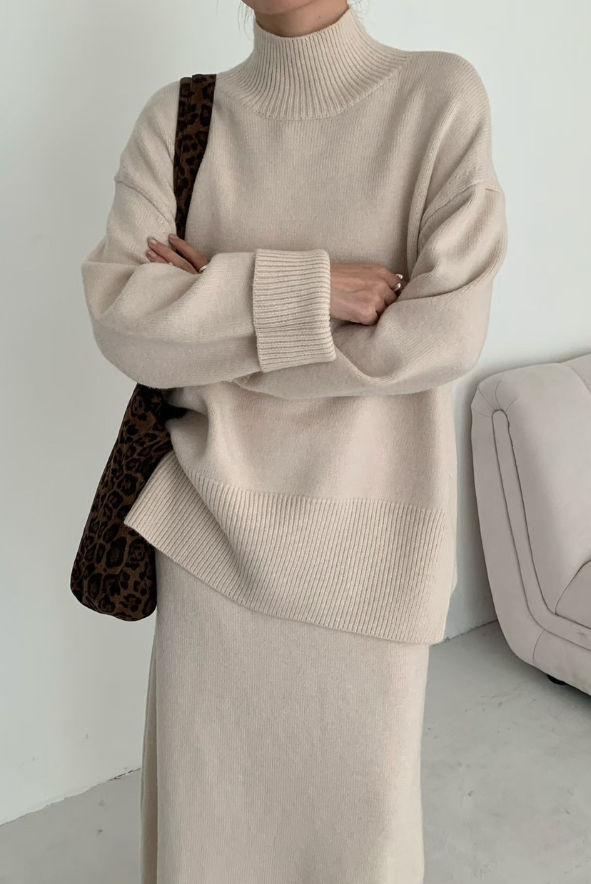 OLA韓國代購㊣女裝新款時尚職業真品熱賣休閑人氣25秋冬針織衫mellor/OLA針織衫