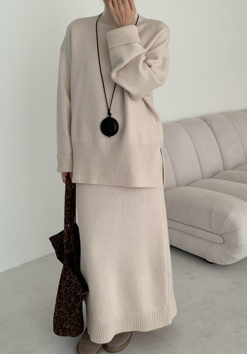 OLA韓國代購㊣女裝新款時尚職業真品熱賣休閑人氣25秋冬針織衫mellor/OLA針織衫