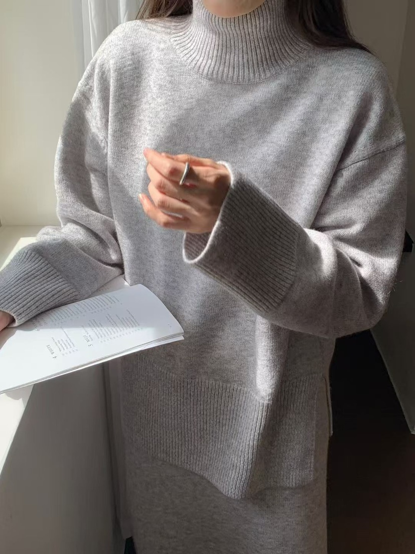 OLA韓國代購㊣女裝新款時尚職業真品熱賣休閑人氣25秋冬針織衫mellor/OLA針織衫