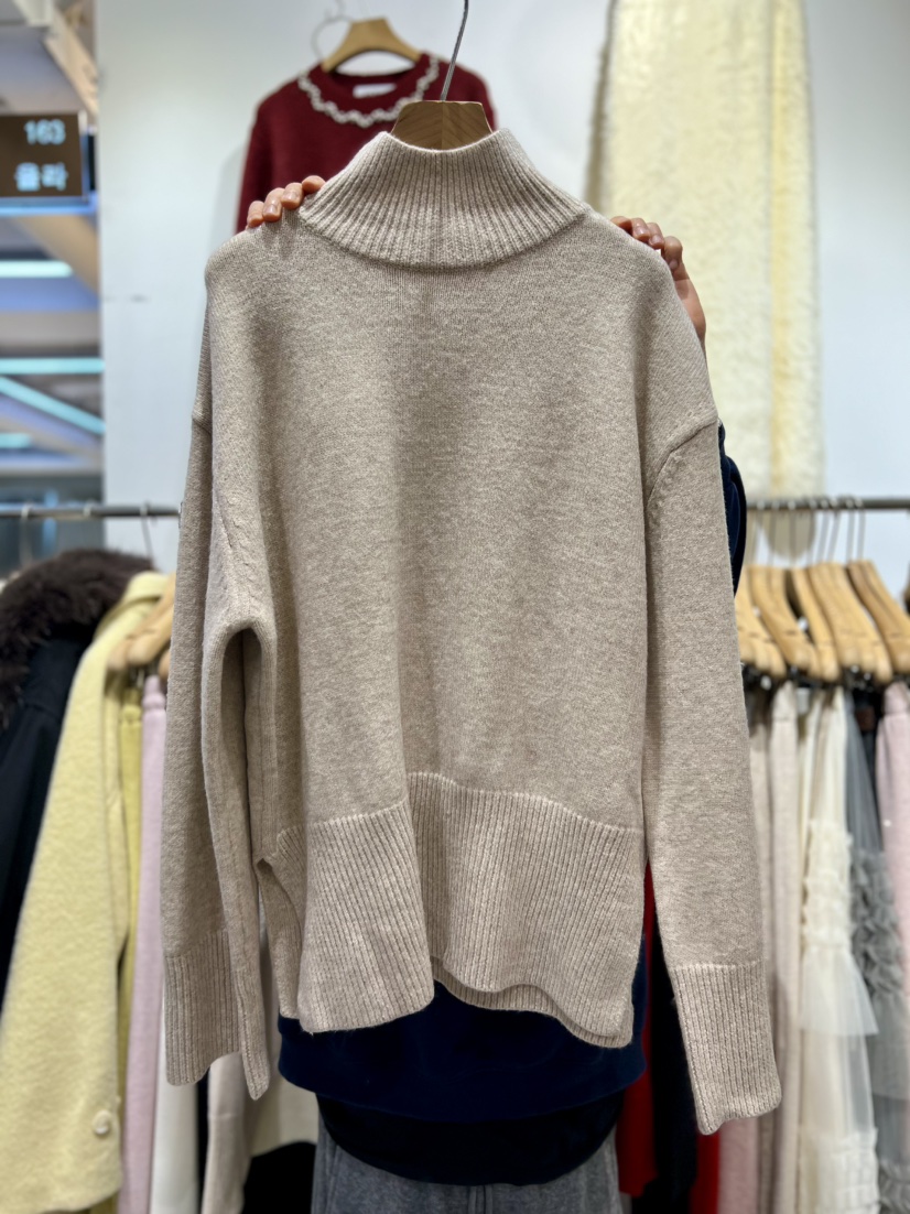 OLA韓國代購㊣女裝新款時尚職業真品熱賣休閑人氣25秋冬針織衫mellor/OLA針織衫圖色3