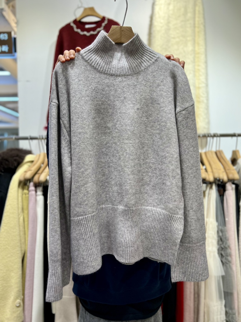 OLA韓國代購㊣女裝新款時尚職業真品熱賣休閑人氣25秋冬針織衫mellor/OLA針織衫圖色4