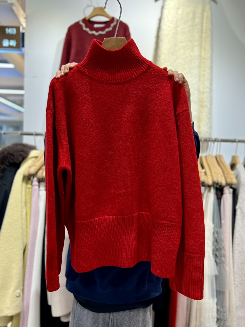 OLA韓國代購㊣女裝新款時尚職業真品熱賣休閑人氣25秋冬針織衫mellor/OLA針織衫圖色6