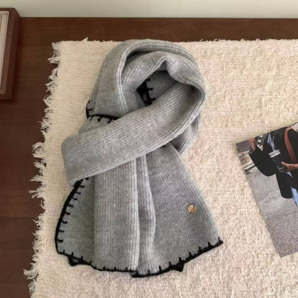 ETEMOY東大門㊣實拍女裝新品25秋冬推薦人氣時尚圍巾披肩圍巾LEHEIM圍巾/披肩圖色2