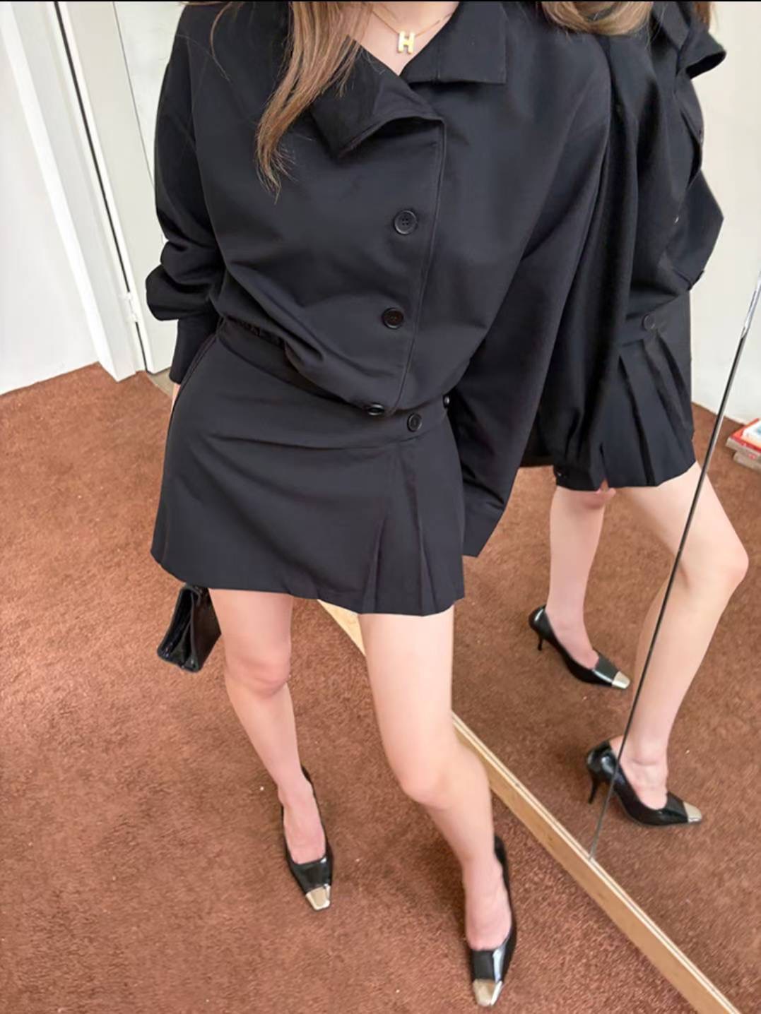 ETEMOY韓國直郵㊣女士新品熱賣真品休閑時尚人氣推薦連衣裙LEHEIM連衣裙