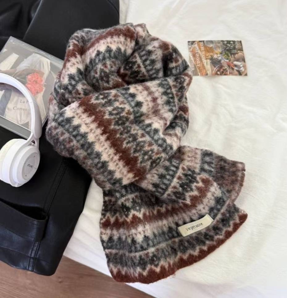 ETEMOY東大門㊣直郵女士新款職業人氣25秋冬圍巾披肩保暖圍巾LEHEIM圍巾/披肩圖色1