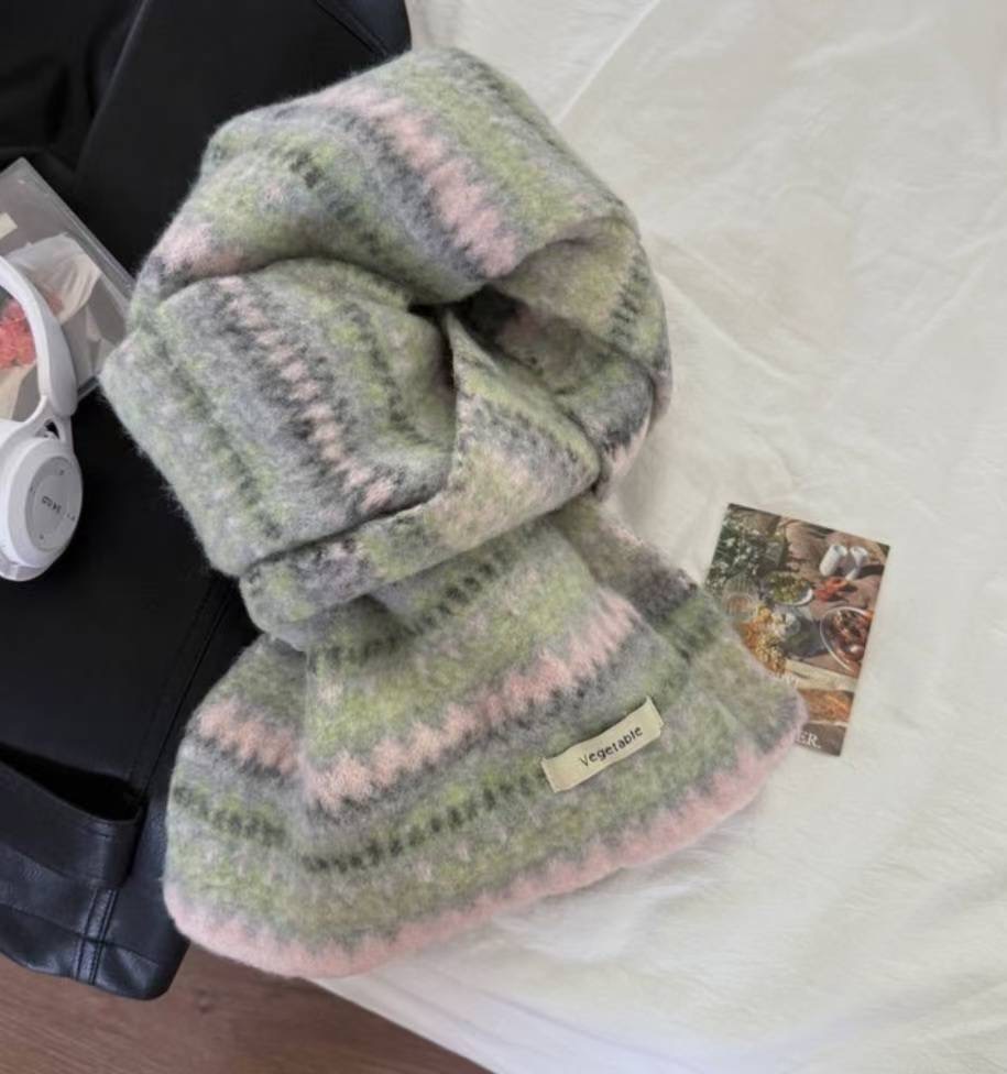 ETEMOY東大門㊣直郵女士新款職業人氣25秋冬圍巾披肩保暖圍巾LEHEIM圍巾/披肩圖色2