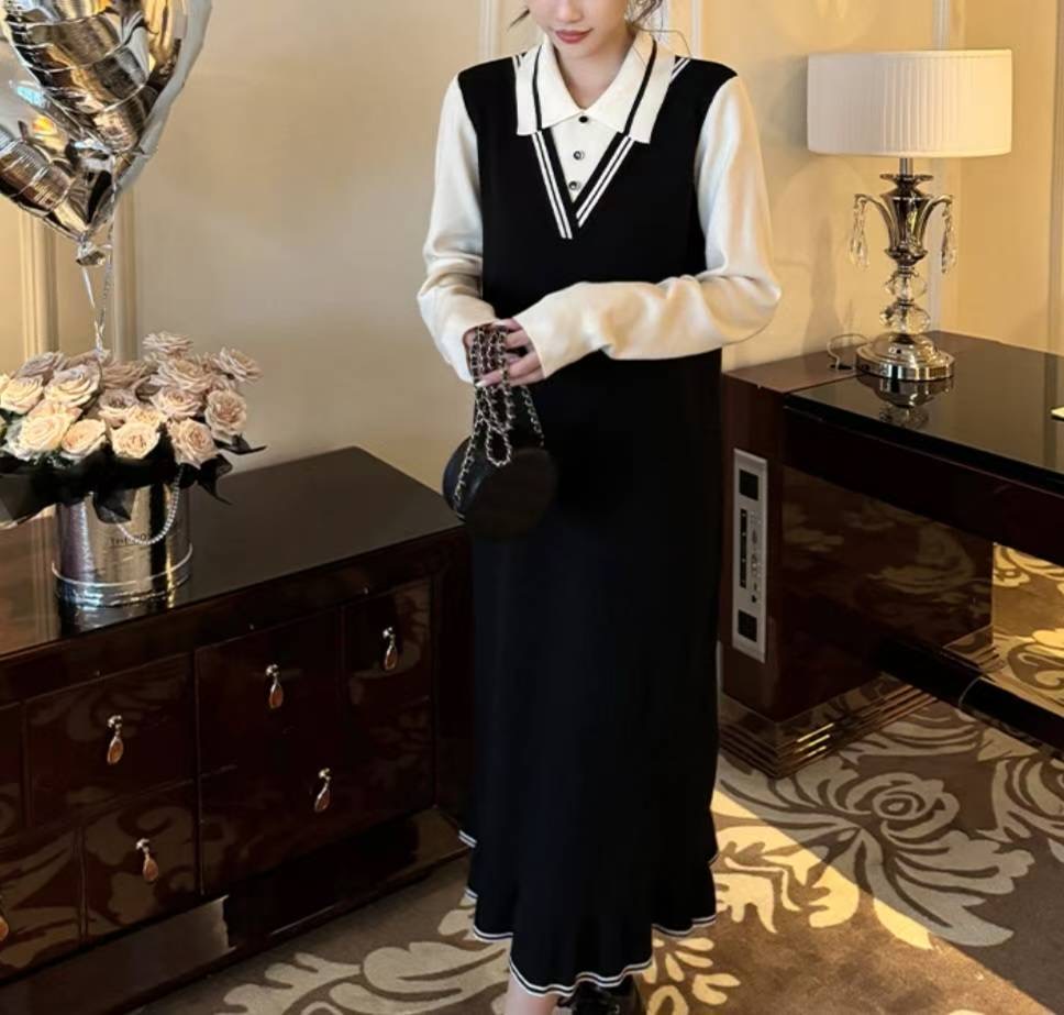 ETEMOY東大門㊣實拍女士新款職業休閑熱賣25秋冬真品連衣裙LEHEIM連衣裙