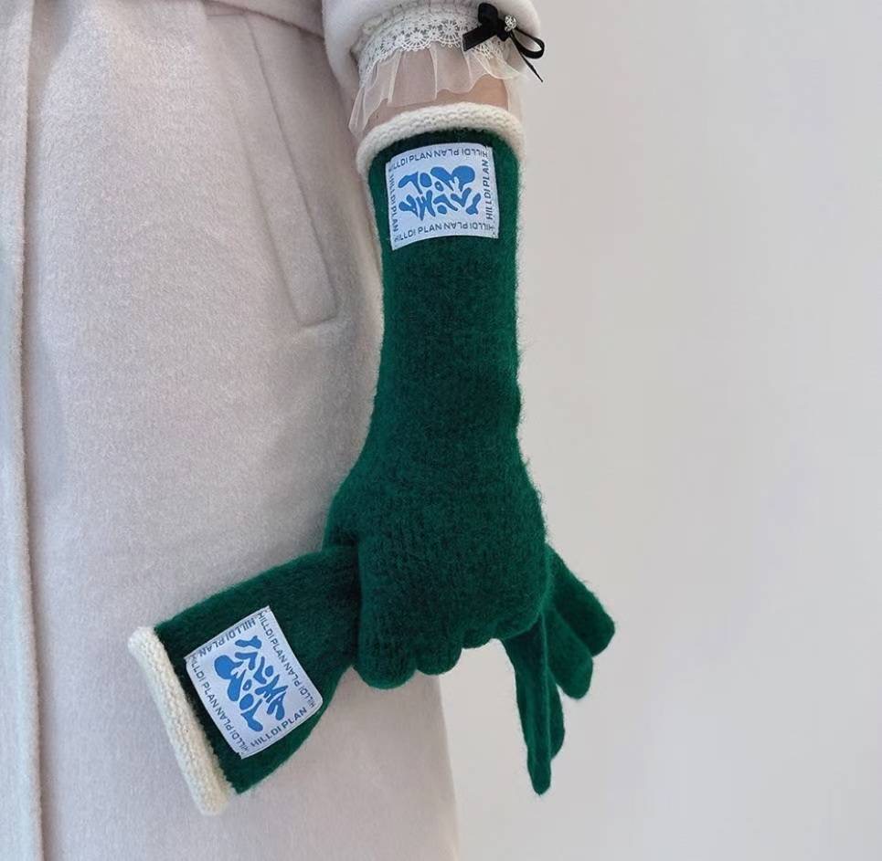 ETEMOY韓國代購㊣女裝新品熱賣真品時尚人氣25秋冬休閑手套LEHEIM手套圖色2