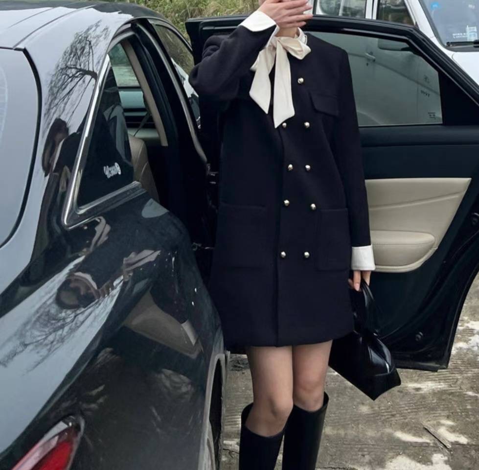 ETEMOY東大門㊣實拍女士新款職業真品推薦25秋冬時尚連衣裙LEHEIM連衣裙圖色1