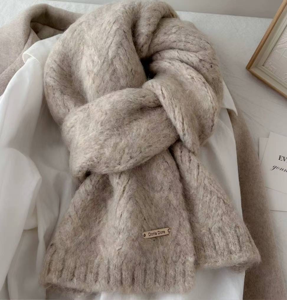 ETEMOY韓國直郵㊣女士新品25秋冬時尚推薦圍巾披肩羊毛圍巾LEHEIM圍巾/披肩圖色2