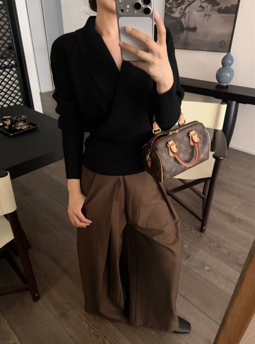 ETEMOY東大門㊣實拍女裝新品職業熱賣人氣休閑真品推薦針織衫LEHEIM針織衫