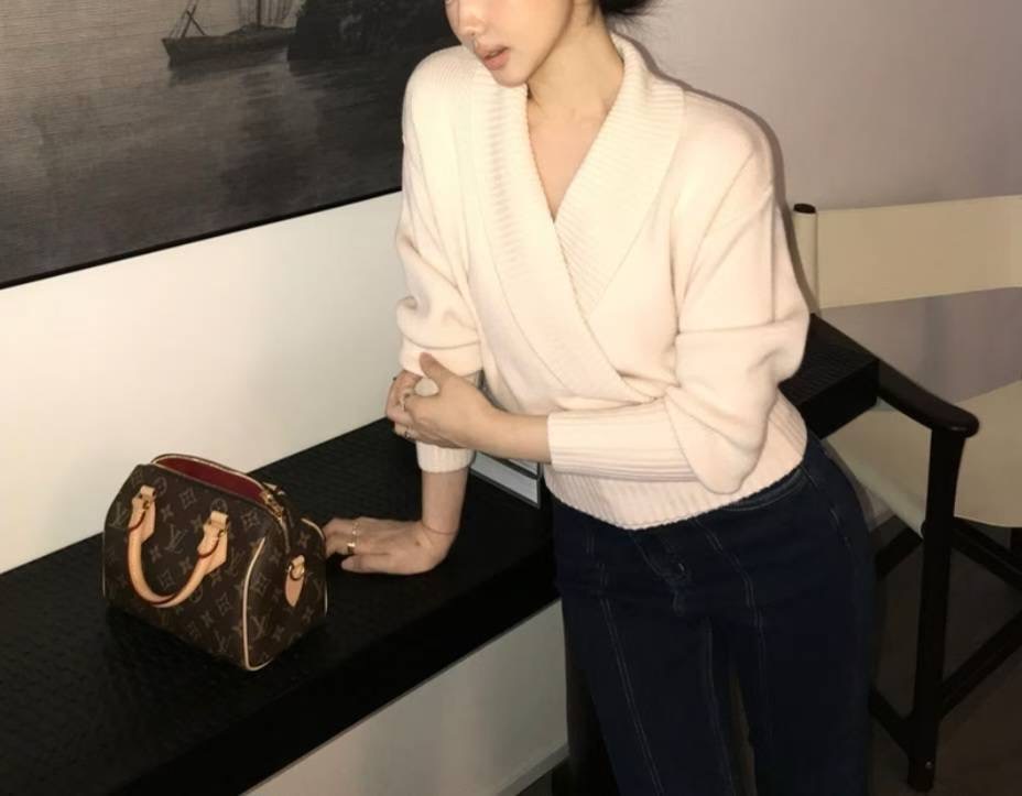 ETEMOY東大門㊣實拍女裝新品職業熱賣人氣休閑真品推薦針織衫LEHEIM針織衫圖色1