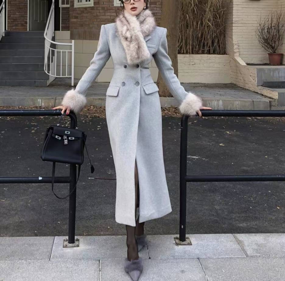 ETEMOY東大門㊣實拍女士新款時尚熱賣推薦真品職業中長款大衣LEHEIM中長款大衣