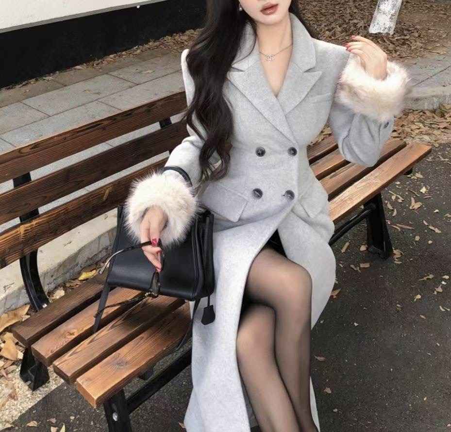 ETEMOY東大門㊣實拍女士新款時尚熱賣推薦真品職業中長款大衣LEHEIM中長款大衣