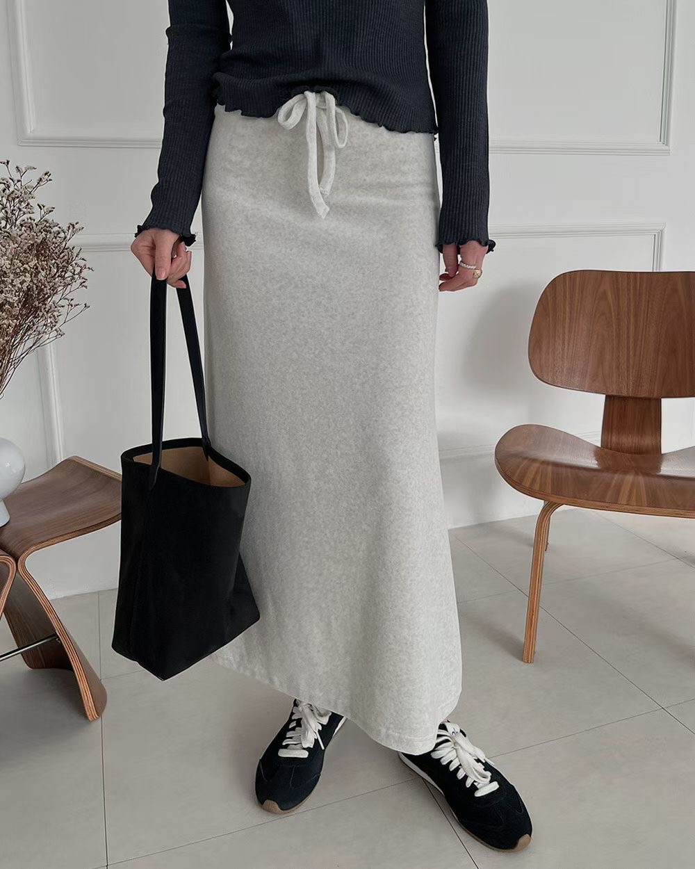 SUMMER MOON韓國直郵㊣女士新款熱賣25秋冬時尚人氣長裙絲絨SUMMER MOON長裙