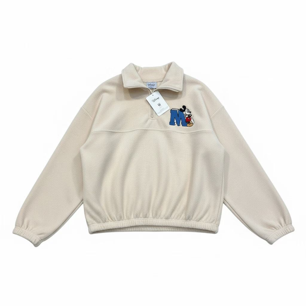 SUMMER MOON韓國代購㊣女士新品推薦人氣衛衣抓絨刺繡拉鏈SUMMER MOON衛衣圖色1