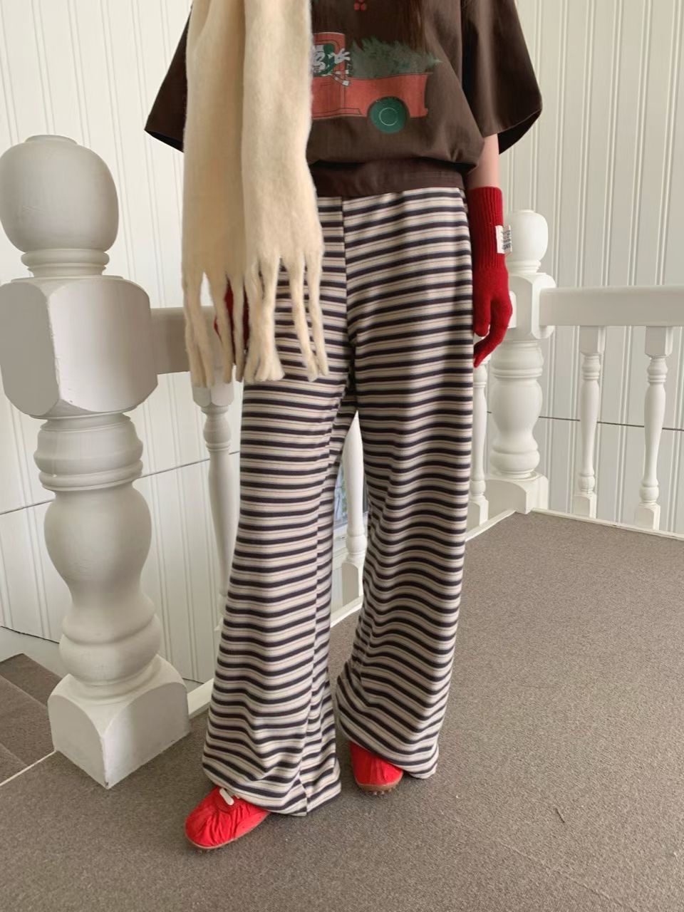 RAMIJ-라미제이-T東大門㊣直郵女士新品25秋冬推薦休閑褲RAMIJ-라미제이-T休閑褲圖色1