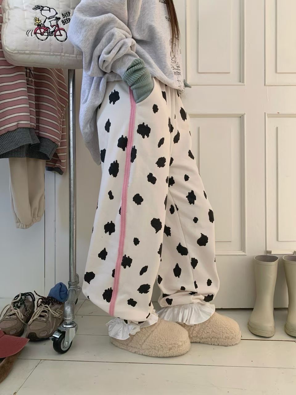 RAMIJ-라미제이-T韓國代購㊣女士新品休閑推薦職業休閑褲RAMIJ-라미제이-T休閑褲