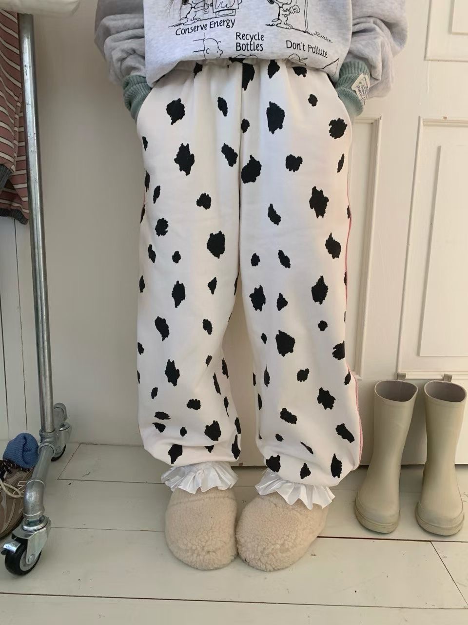 RAMIJ-라미제이-T韓國代購㊣女士新品休閑推薦職業休閑褲RAMIJ-라미제이-T休閑褲圖色1