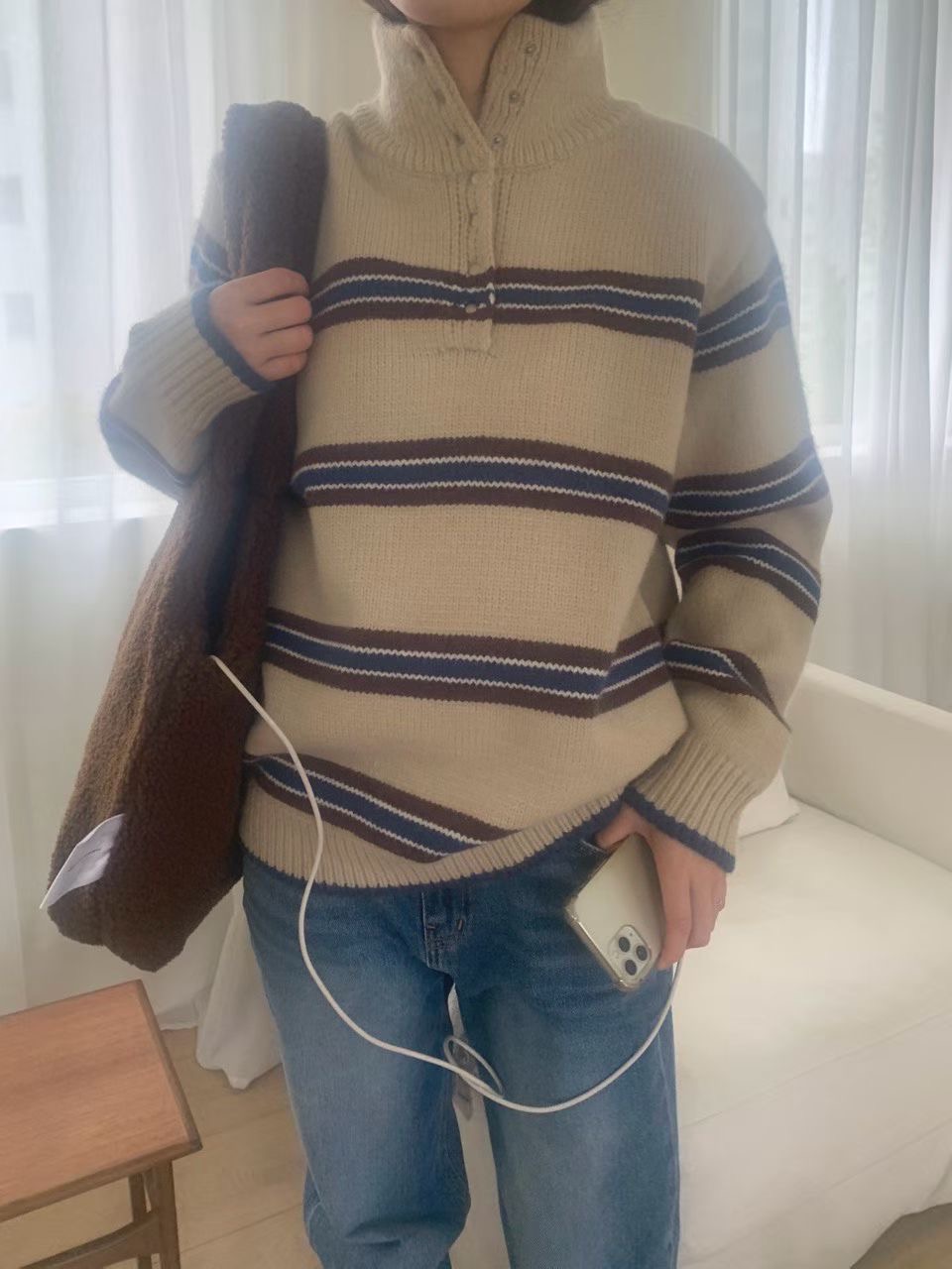 RAMIJ-라미제이-T東大門㊣實拍女裝新品25秋冬熱賣針織衫RAMIJ-라미제이-T針織衫