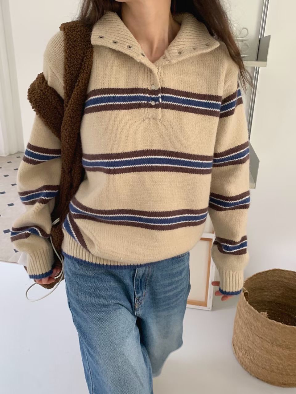 RAMIJ-라미제이-T東大門㊣實拍女裝新品25秋冬熱賣針織衫RAMIJ-라미제이-T針織衫