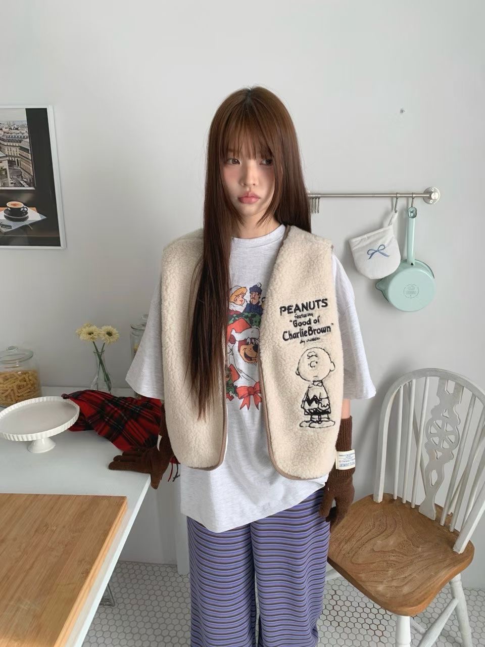 RAMIJ-라미제이-T東大門㊣直郵女裝新品時尚熱賣職業馬甲RAMIJ-라미제이-T馬甲圖色1