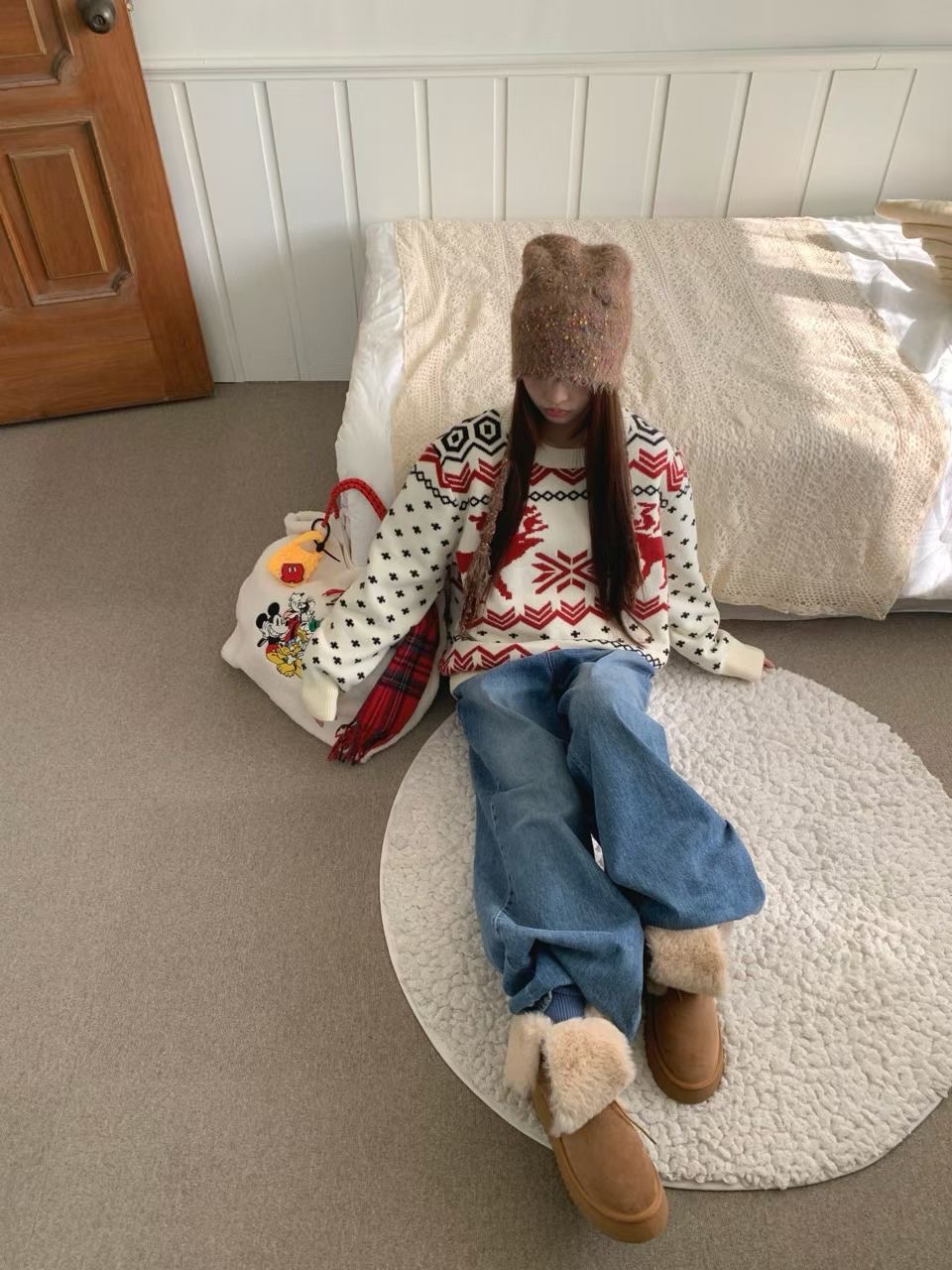 RAMIJ-라미제이-T韓國直郵㊣女裝新款25秋冬推薦真品針織衫RAMIJ-라미제이-T針織衫