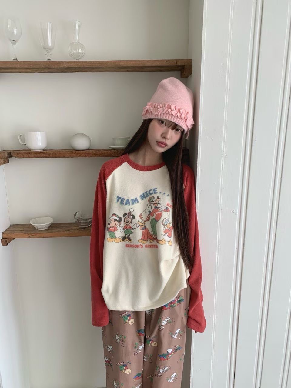 RAMIJ-라미제이-T韓國代購㊣女裝新款時尚25秋冬真品長袖T恤RAMIJ-라미제이-T長袖T恤