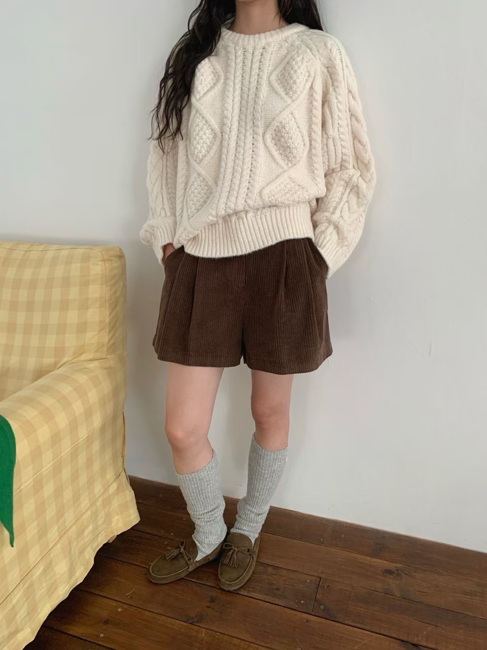 RAMIJ-라미제이-T韓國直郵㊣女裝新款休閑25秋冬人氣針織衫RAMIJ-라미제이-T針織衫