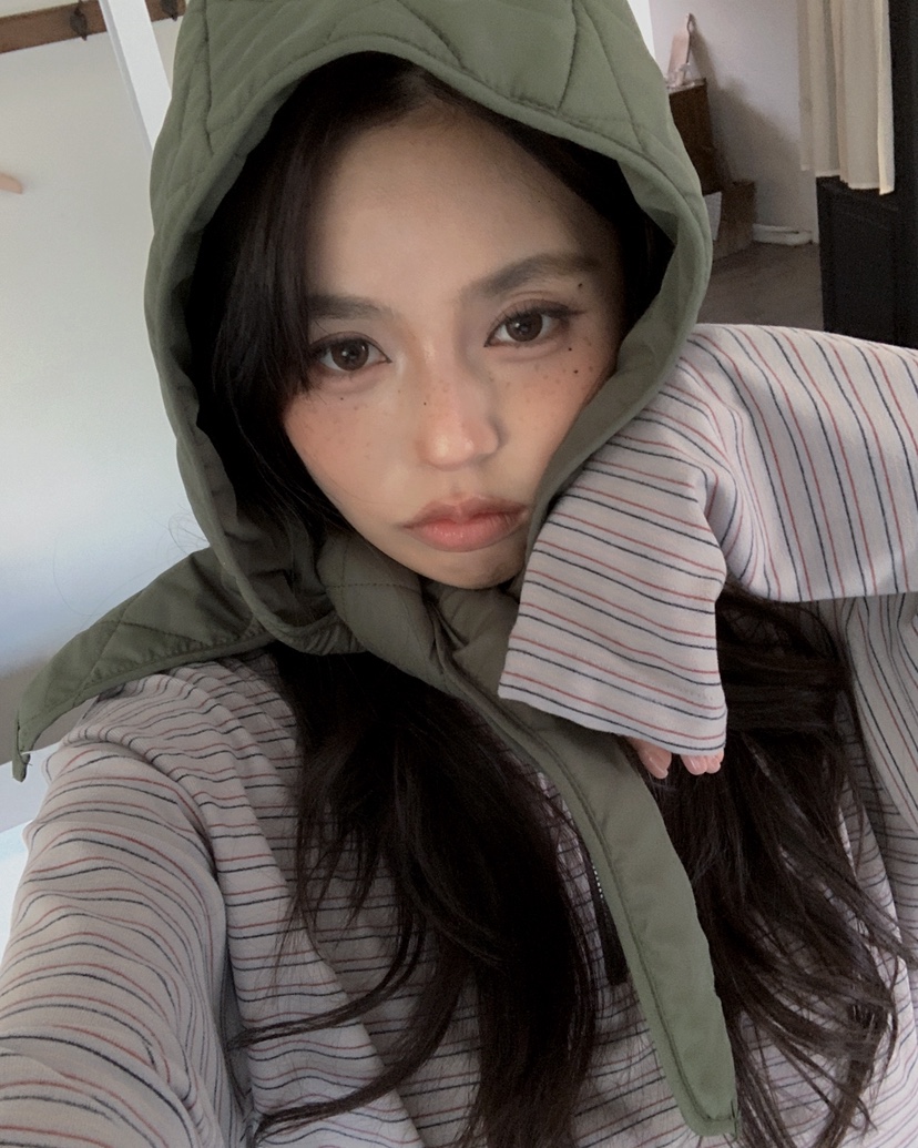 LIVE AID-P東大門㊣代購女士新款熱賣休閑推薦帽子絎縫連帽LIVE AID-P帽子