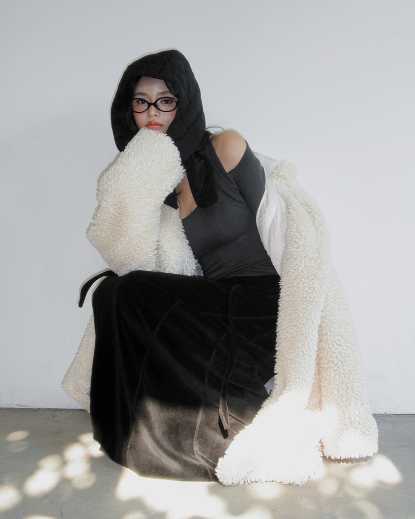 LIVE AID-P東大門㊣代購女士新款熱賣休閑推薦帽子絎縫連帽LIVE AID-P帽子