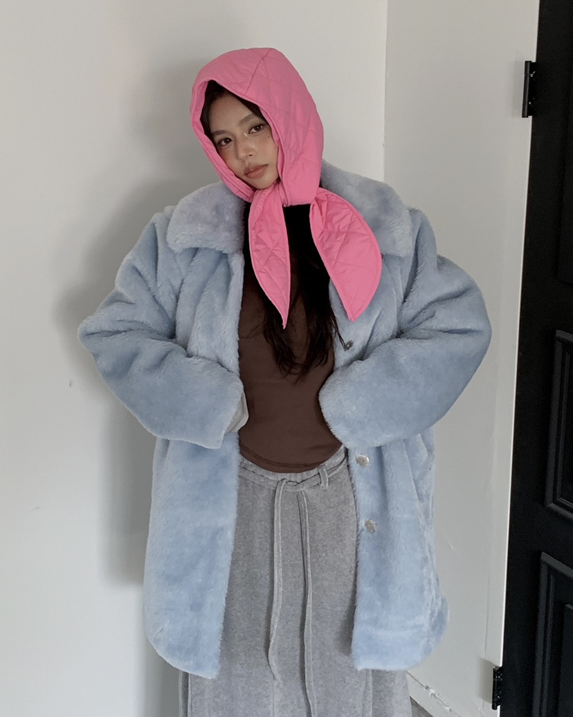 LIVE AID-P東大門㊣代購女士新款熱賣休閑推薦帽子絎縫連帽LIVE AID-P帽子