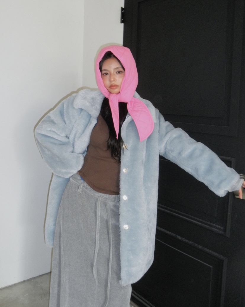 LIVE AID-P東大門㊣代購女士新款熱賣休閑推薦帽子絎縫連帽LIVE AID-P帽子