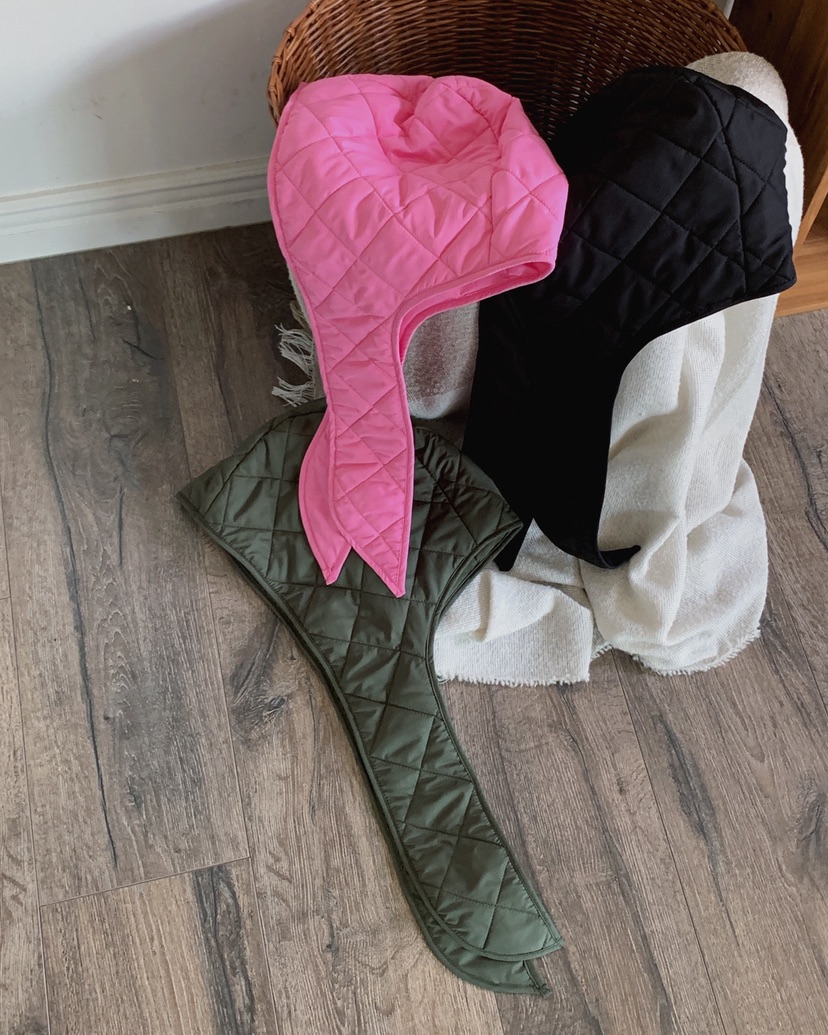 LIVE AID-P東大門㊣代購女士新款熱賣休閑推薦帽子絎縫連帽LIVE AID-P帽子