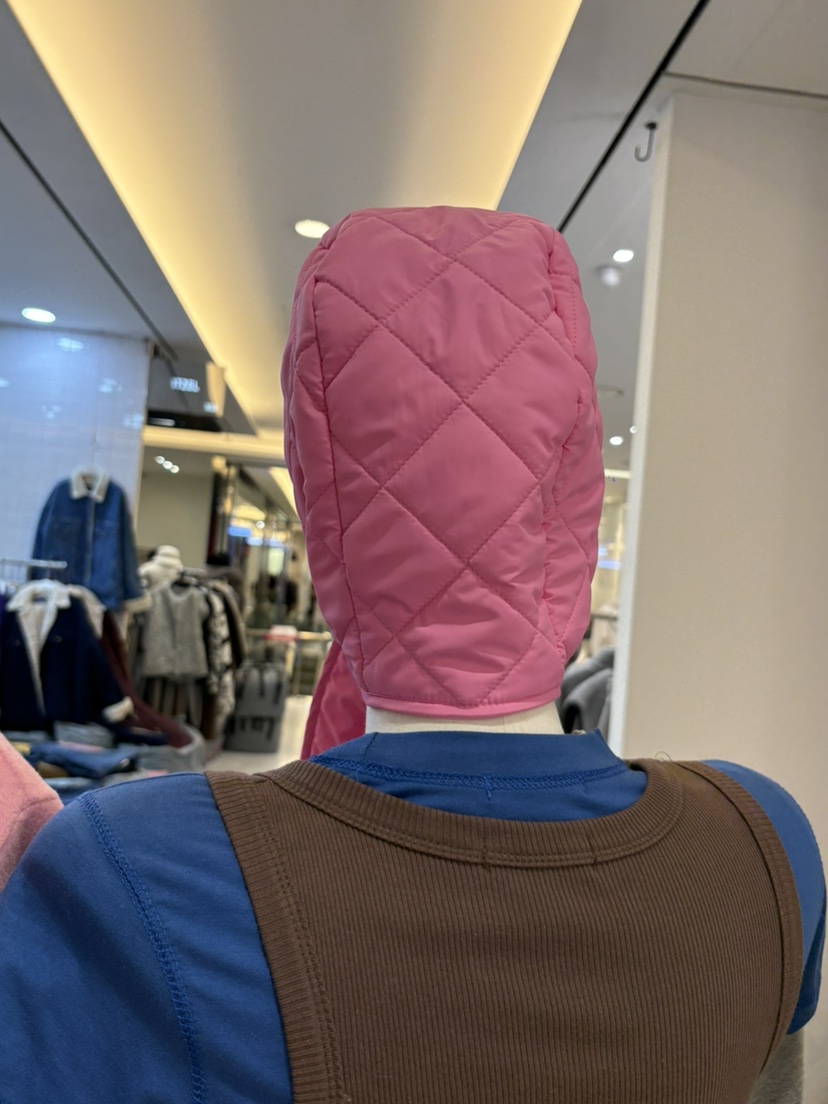 LIVE AID-P東大門㊣代購女士新款熱賣休閑推薦帽子絎縫連帽LIVE AID-P帽子