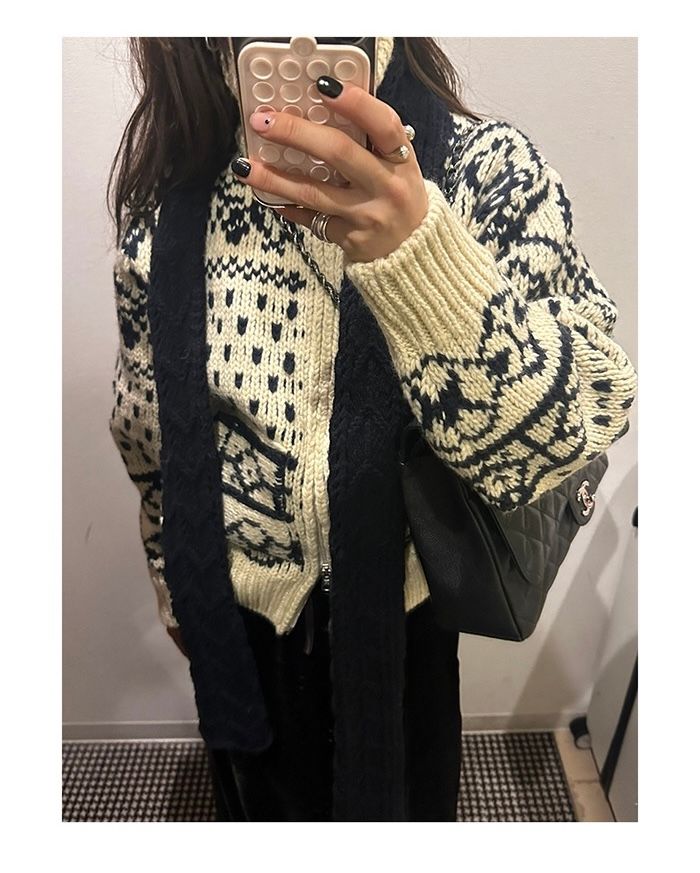 STAY HERE東大門㊣代購女士新品真品25秋冬推薦熱賣毛衣拉鏈STAY HERE毛衣