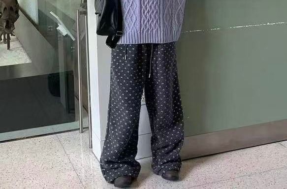 STAY HERE東大門㊣直郵女裝新品真品時尚休閑推薦休閑褲羊毛STAY HERE休閑褲